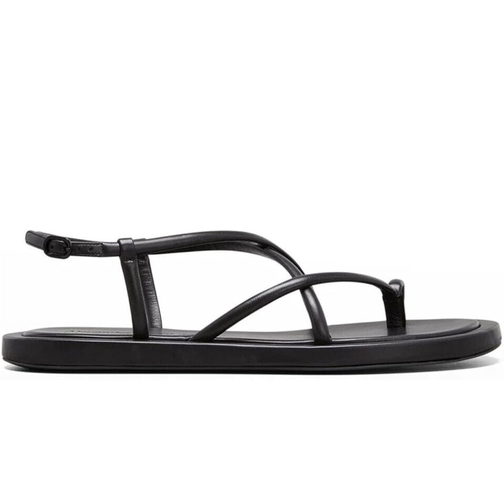 Alexander McQueen Black Strappy Sandals 37.5